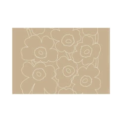 Marimekko Piirto Unikko Sand / White Linen Fabric -Marimekko marimekko piirto unikko sand white linen fabric 23