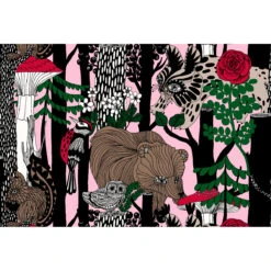 Marimekko Veljekset Finland 100 Pink Oven Mitt -Marimekko marimekko pikku veljekset pink oven mitt 26