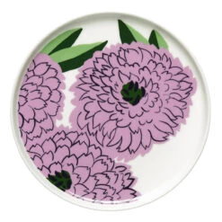 Marimekko Primavera White / Lilac / Green Salad Plate