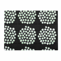 Marimekko Puketti Black / Green PVC-Coated Placemat