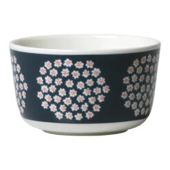 Marimekko Puketti Navy / Rust Dessert Bowl