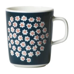 Marimekko Puketti Navy / Rust Mug