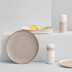 Marimekko Räsymatto White / Clay Serving Dish