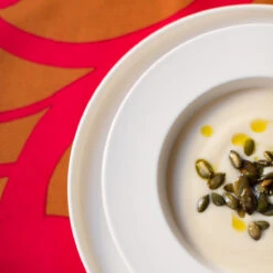 Marimekko Raakel Ochre / Red Tablecloth