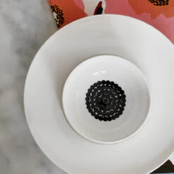 Marimekko Rasymatto Footed Dessert Bowl -Marimekko marimekko rasymatto footed dessert bowl 63