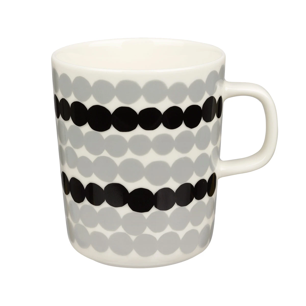 Marimekko Rasymatto Grey / White / Black Mug 3 Marimekko Rasymatto Grey / White / Black Mug