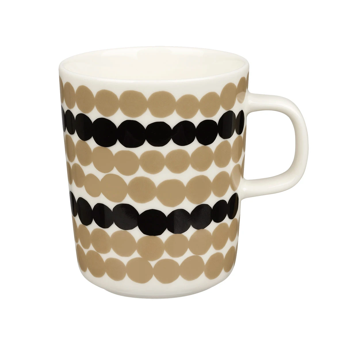 Marimekko Rasymatto Beige / White / Black Mug 3 Marimekko Rasymatto Beige / White / Black Mug