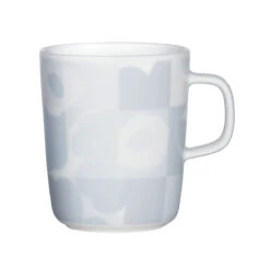 Marimekko Ruutu-Unikko White/Grey Mug
