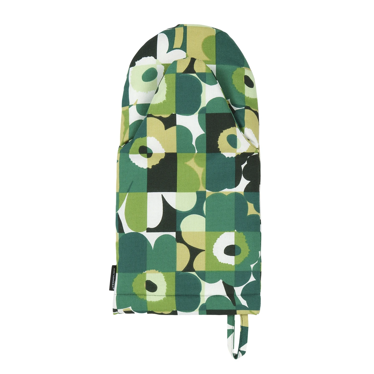 Marimekko Ruutu-Unikko Green Oven Mitt 3 Marimekko Ruutu-Unikko Green Oven Mitt