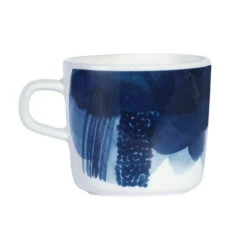 Marimekko Weather Diary Blue/White Coffee Cup -Marimekko marimekko s p iv kirja blue white coffee cup 26