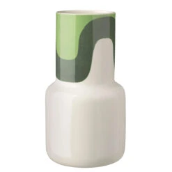 Marimekko Seireeni White / Sage / Mint Ceramic Vase