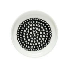 Marimekko Siirtolapuutarha White / Black Mini Sauce Plate -Marimekko marimekko siirtolapuutarha white black mini sauce plate 46