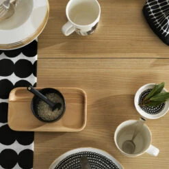 Marimekko Siirtolapuutarha White / Black Mini Sauce Plate -Marimekko marimekko siirtolapuutarha white black mini sauce plate 51