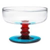 Marimekko Socks Rolled Down Clear / Red / Turquoise Dessert Bowl -Marimekko marimekko socks rolled down clear red turquoise dessert bowl 111