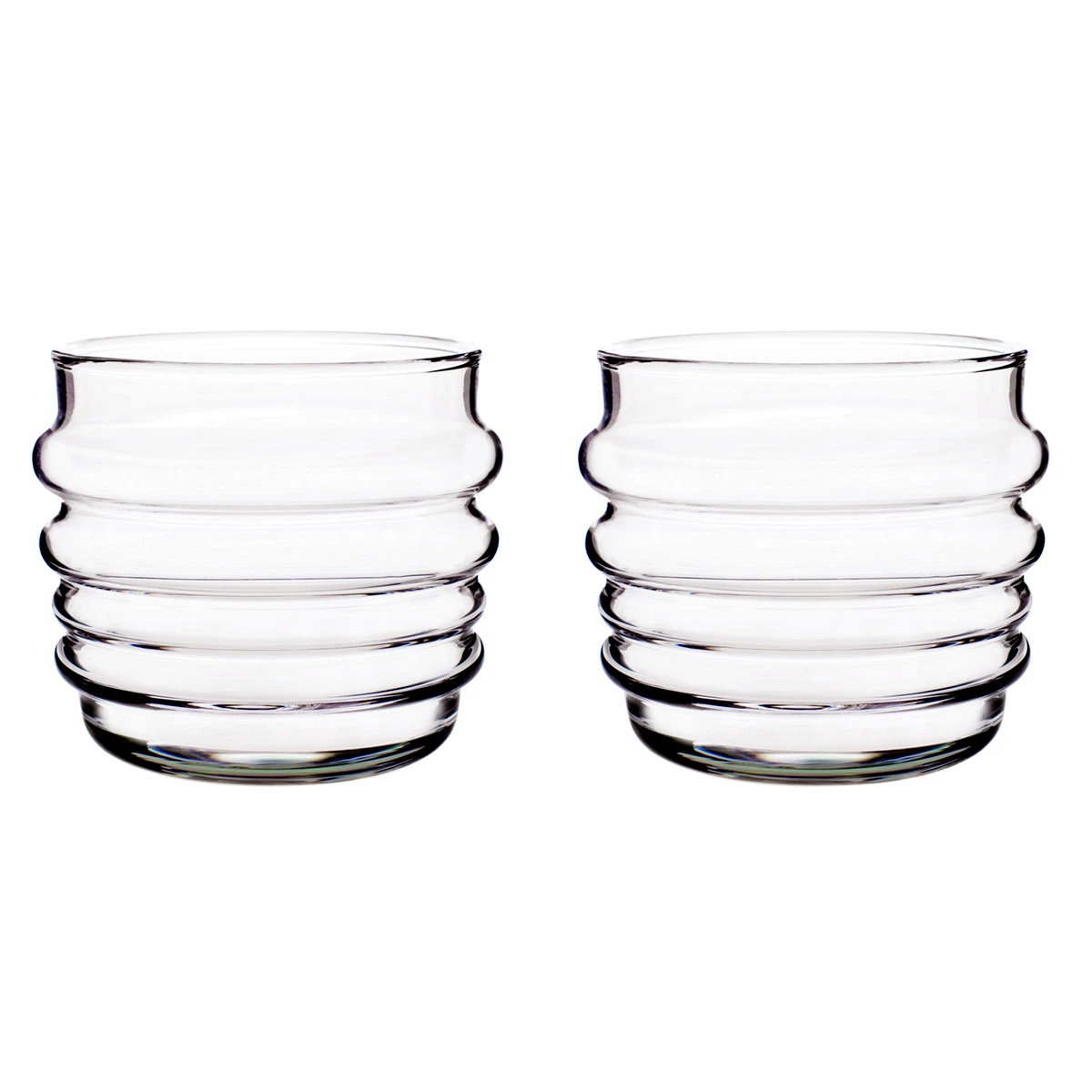 Marimekko Socks Rolled Down Clear Tumblers - Set Of 2 4 Marimekko Socks Rolled Down Clear Tumblers - Set Of 2 - Image 2