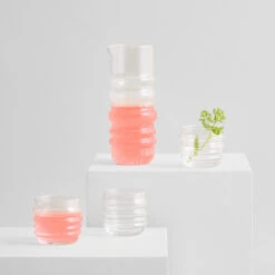 Marimekko Socks Rolled Down Clear Tumblers - Set Of 2