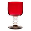 Marimekko Socks Rolled Down Red / Clear / Smoke Goblet -Marimekko marimekko socks rolled down red clear smoke goblet 42