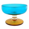 Marimekko Socks Rolled Down Turquoise/Gold Dessert Bowl