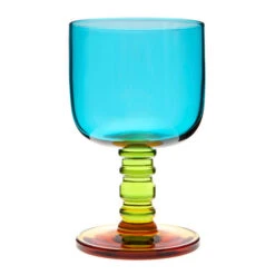Marimekko Socks Rolled Down Turquoise / Green / Yellow Goblet -Marimekko marimekko socks rolled down turquoise green yellow goblet 85