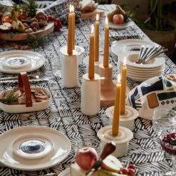 Marimekko -Marimekko marimekko svaale white beige candleholder 65