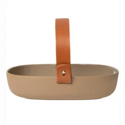 Marimekko Terra Oiva Koppa Serving Dish W/ Leather Handle 10 Marimekko Terra Oiva Koppa Serving Dish W/ Leather Handle -Marimekko marimekko terra oiva koppa serving dish 26