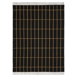 Marimekko Tiiliskivi Black / Gold Throw Blanket 10 Marimekko Tiiliskivi Black / Gold Throw Blanket -Marimekko marimekko tiiliskivi black gold throw blanket 30