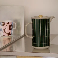 Marimekko Tiiliskivi Midnight Green / Tan Coffee Press -Marimekko marimekko tiiliskivi midnight green tan coffee press 63