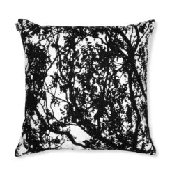 Marimekko Tuuli Black/White Throw Pillow