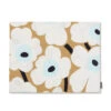 Marimekko Unikko Beige / Blue Acrylic-Coated Cotton Placemat -Marimekko marimekko unikko beige blue placemat 17