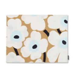 Marimekko Unikko Beige / Blue Acrylic-Coated Cotton Placemat