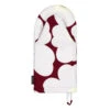 Marimekko Unikko Cranberry / Grey / Olive Oven Mitt -Marimekko marimekko unikko blue peach oven mitt 30