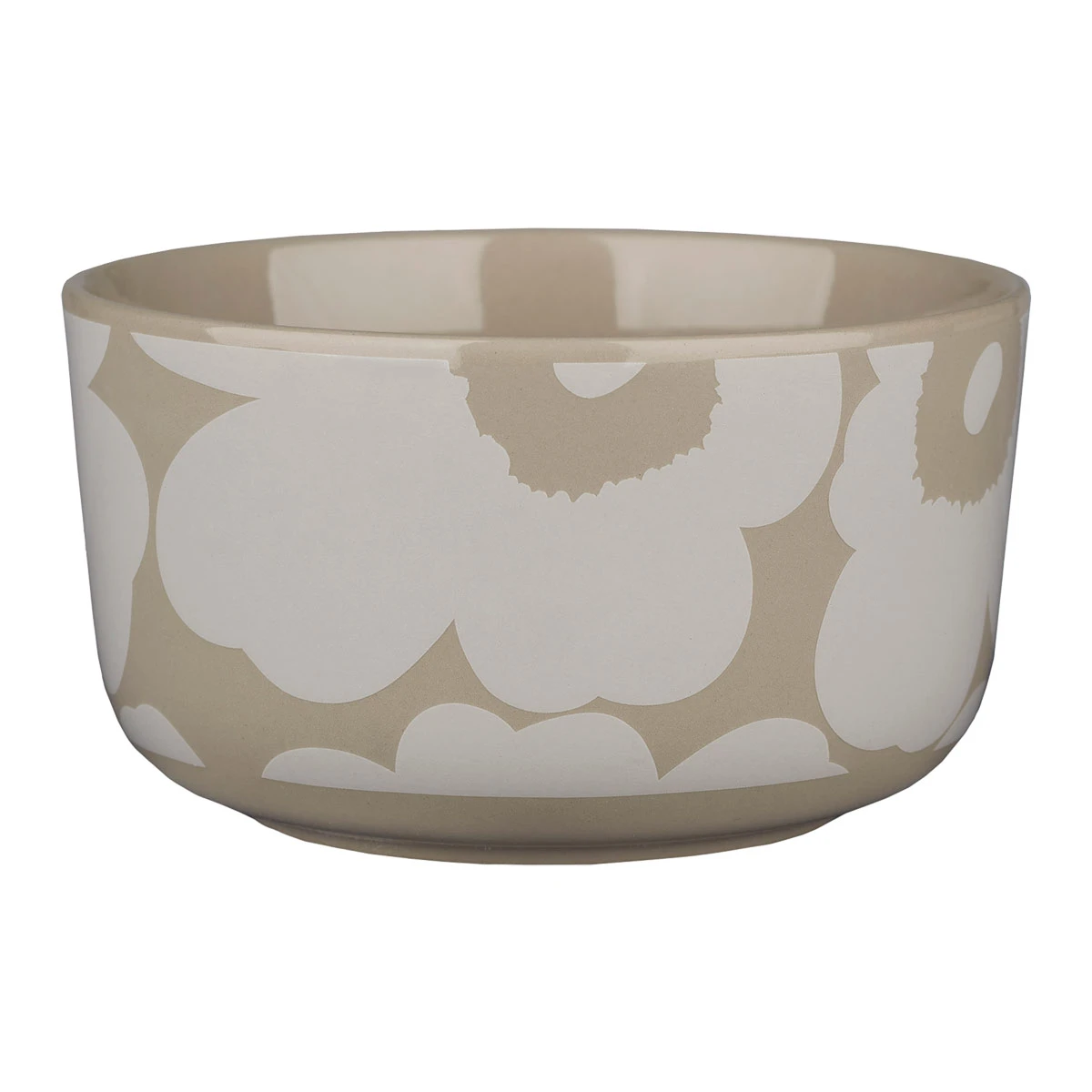 Marimekko Unikko Brown / White Cereal / Soup Bowl 3 Marimekko Unikko Brown / White Cereal / Soup Bowl