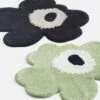 Marimekko Unikko Charcoal / Off White Bath Mat -Marimekko marimekko unikko charcoal off white bath mat 14