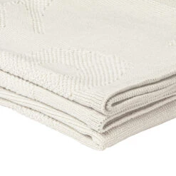 Marimekko Unikko Ecru Knit Blanket -Marimekko marimekko unikko ecru knit blanket 76