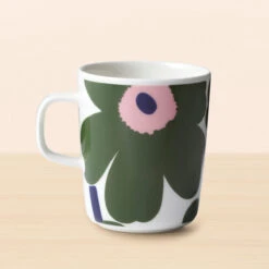 Marimekko Unikko Green / Pink Mug -Marimekko marimekko unikko green pink mug 97