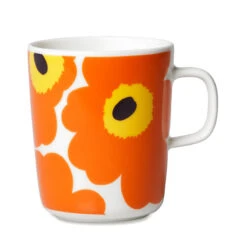 Marimekko Unikko Orange / Yellow Mug