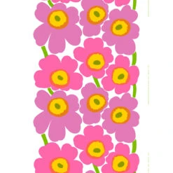 Marimekko Unikko Pink PVC Fabric