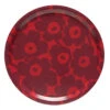 Marimekko Unikko Red / Maroon Round Serving Tray