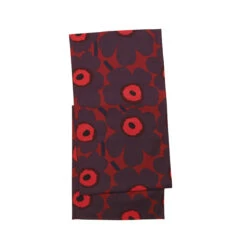 Marimekko Unikko Red / Plum Kaitaliina Table Runner