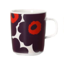 Marimekko Unikko Red / Plum Mug