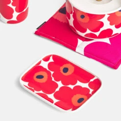 Marimekko Unikko Red Small Plate -Marimekko marimekko unikko red small plate 98
