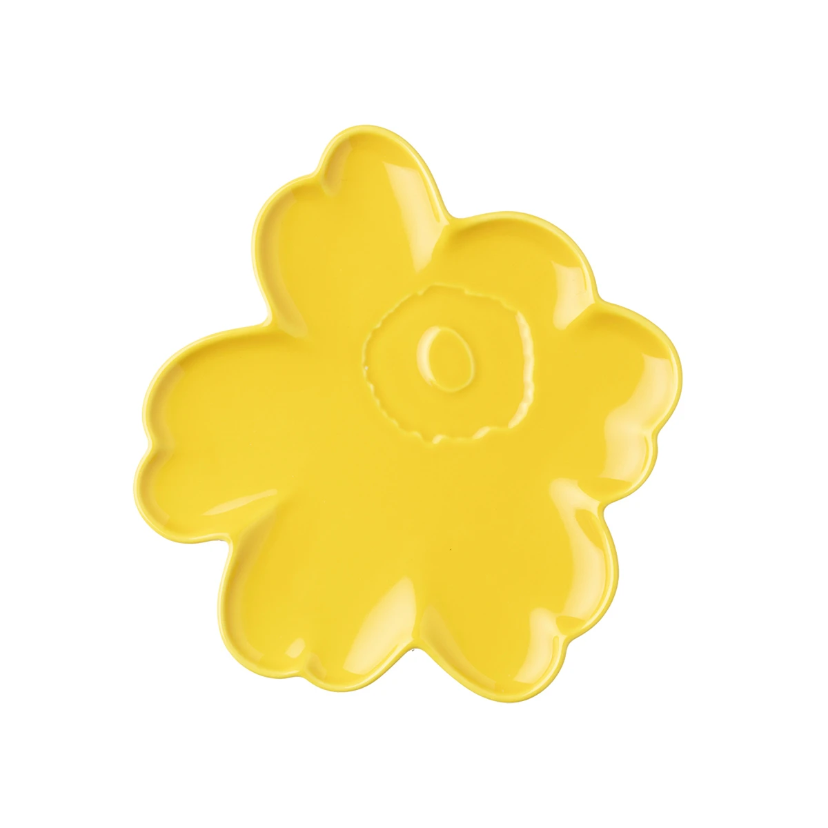 Marimekko Unikko Spring Yellow Plate - Anniversary Edition 4 Marimekko Unikko Spring Yellow Plate - Anniversary Edition - Image 2