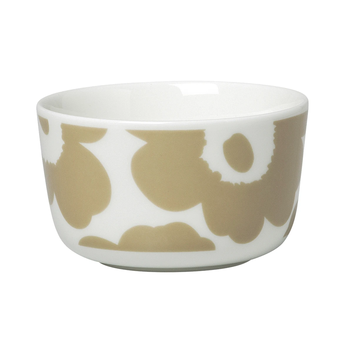 Marimekko Unikko White / Beige Dessert Bowl 6 Marimekko Unikko White / Beige Dessert Bowl - Image 4