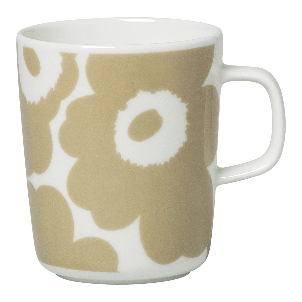 Marimekko Unikko White / Beige Mug 4 Marimekko Unikko White / Beige Mug - Image 2