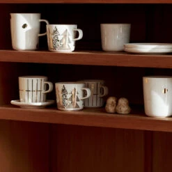 Marimekko Unikko White / Gold Mug -Marimekko marimekko unikko white gold mug 33