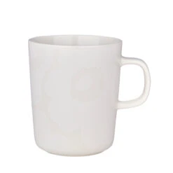 Marimekko Unikko White / Off White Mug -Marimekko marimekko unikko white off white small mug 13