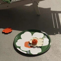Marimekko Unikko White Plate - Anniversary Edition -Marimekko marimekko unikko white plate anniversary edition 36