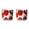 Marimekko Unikko White / Red Coffee Cup Set 2 Marimekko Unikko White / Red Coffee Cup Set -Marimekko marimekko unikko white red coffee cup set 29