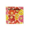 Marimekko Pieni Unikko Yellow / Orange / Pink Cocktail Napkins