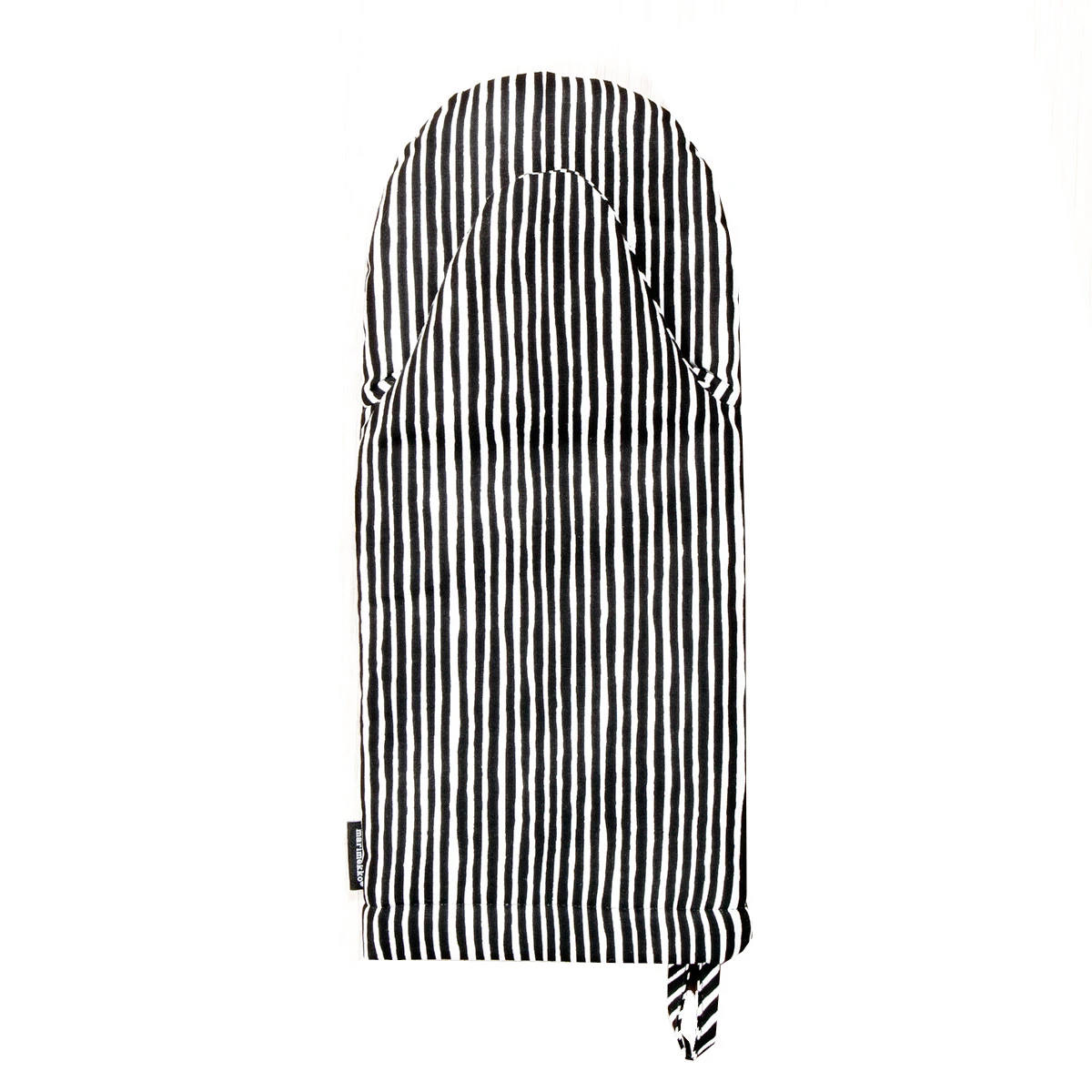Marimekko Varvunraita White / Black X-Large Oven Mitt 3 Marimekko Varvunraita White / Black X-Large Oven Mitt